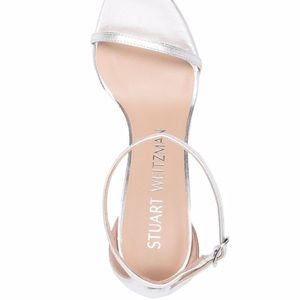 Silver NUDISTCURVE 100 sandal